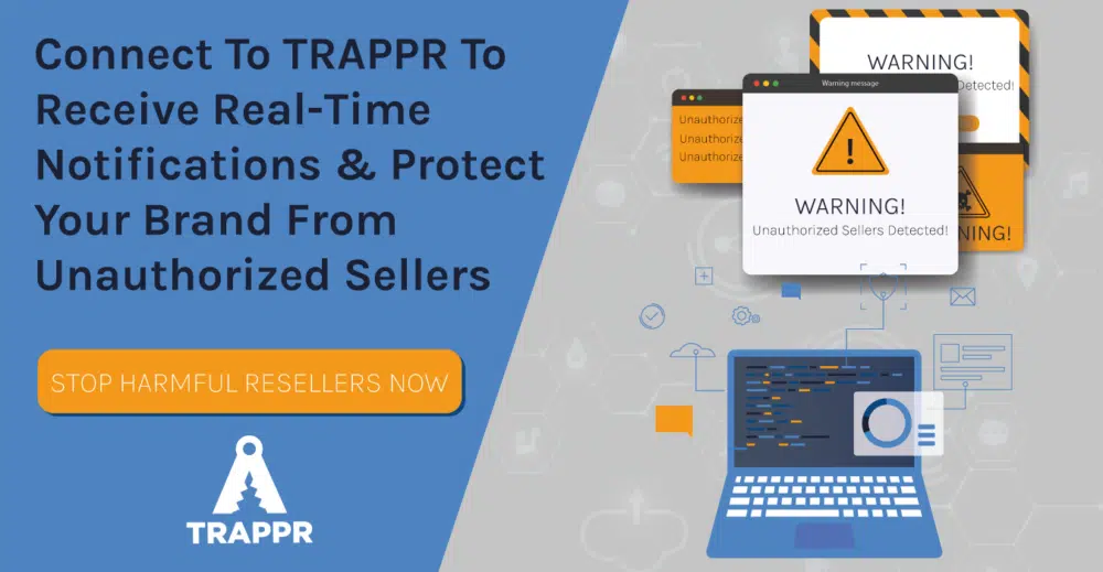 trappr amazon map tracking software illustration