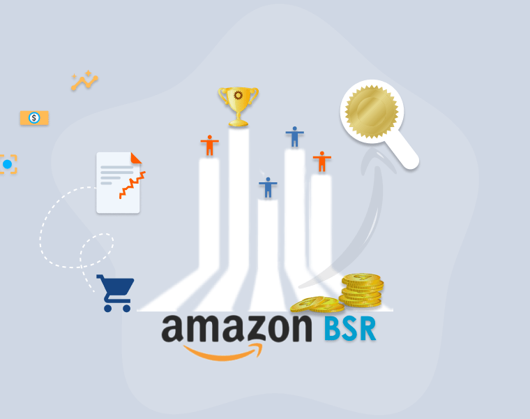 amazon best sellers rank (BSR) and sales rank work illustration