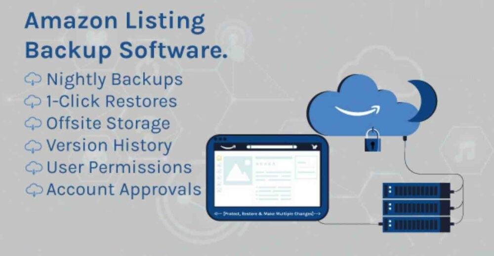amazon listing management and backup software illustration