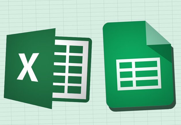 product databases excel and google sheet logos