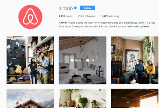 AirBnBs-instagram-page