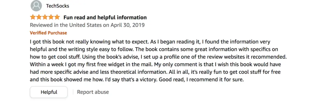 amazon 5 star product review