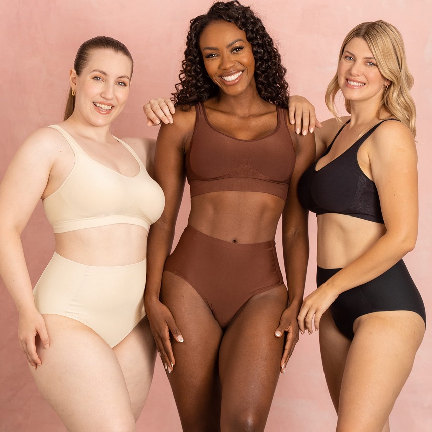3 shapermint models wearing underwear