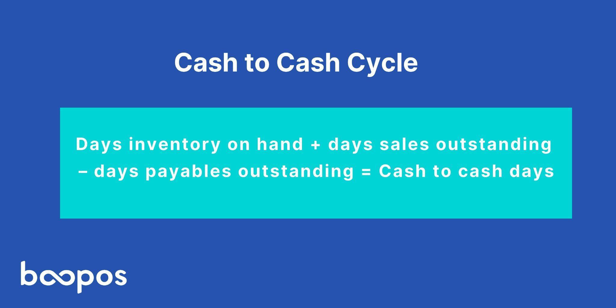 Cash to cash cycle