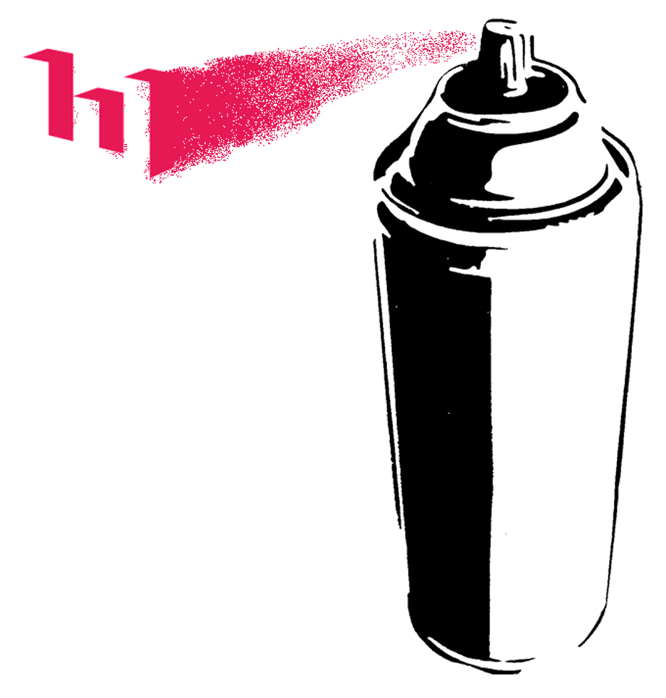 spraycan spraying new emplicit logo
