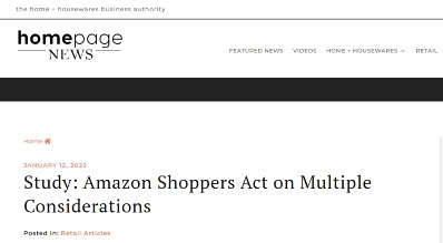 Study: Amazon Shoppers Act on Multiple Considerations