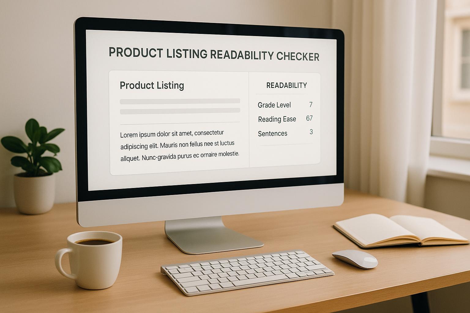Product Listing Readability Checker