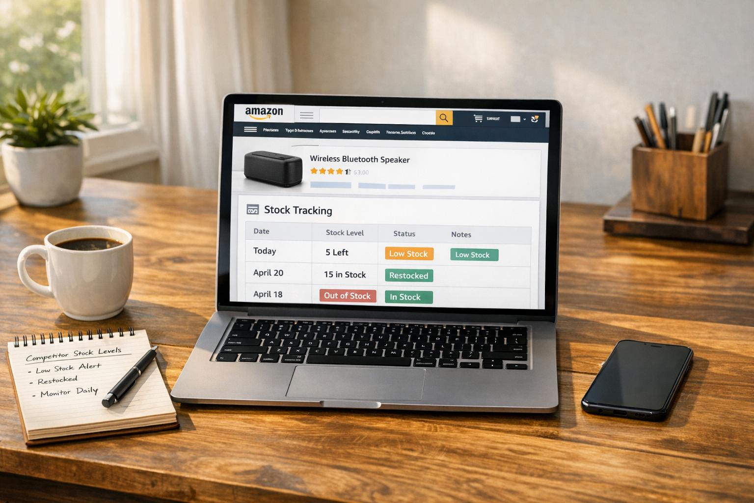 Track Competitor Stock Levels on Amazon