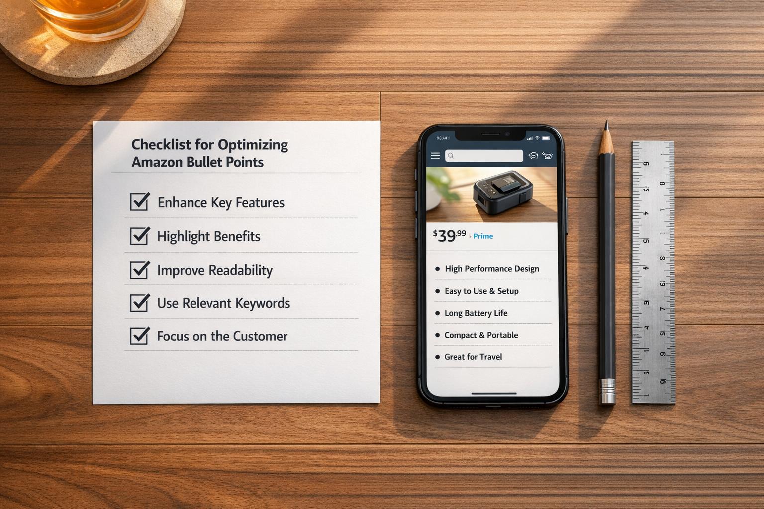 Checklist for Optimizing Amazon Bullet Points