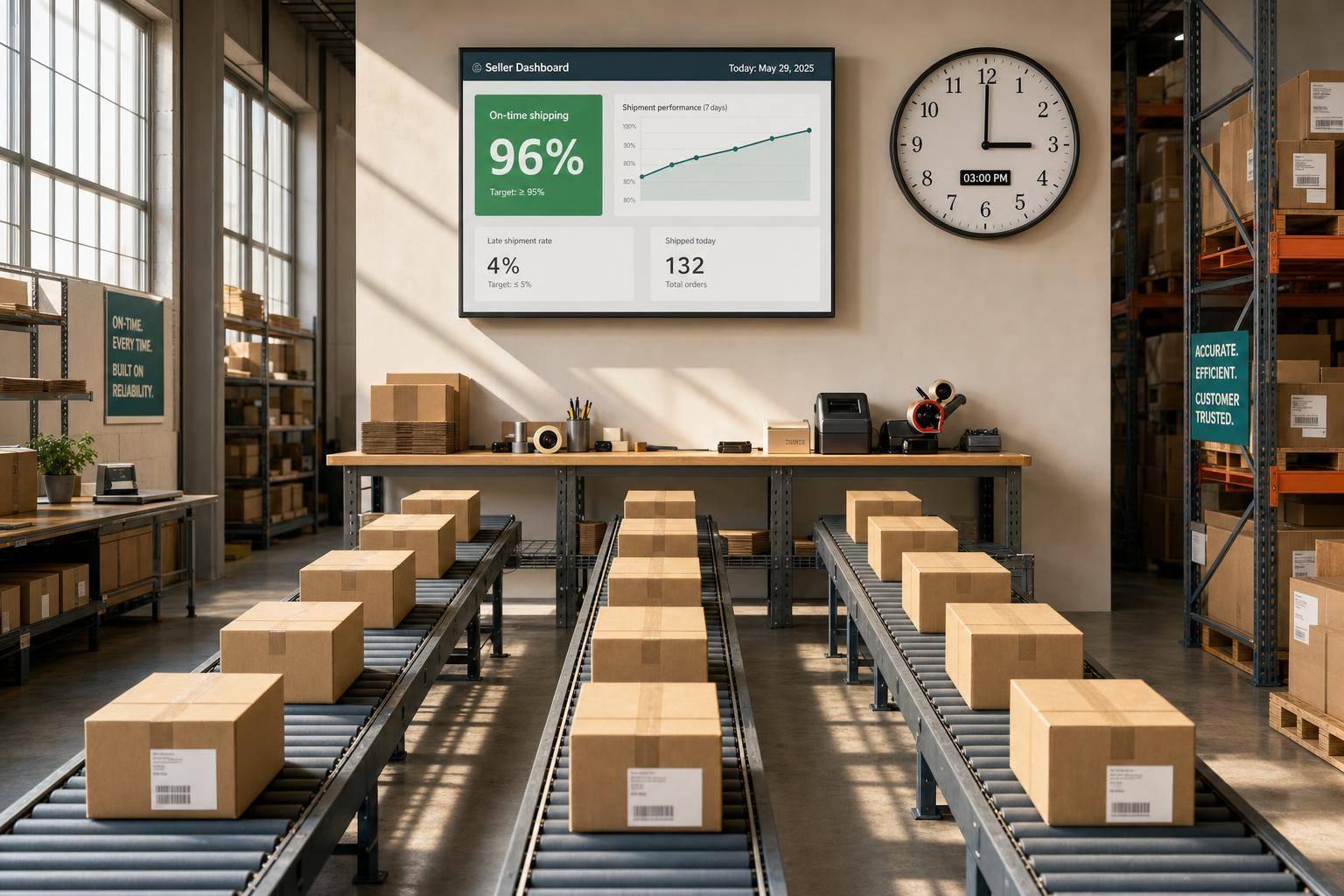 How to Reduce Late Shipment Rate on Amazon